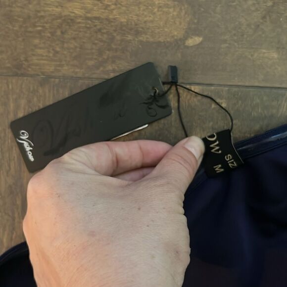 VFSHOW Ruffle One Shoulder Strap Ruched Wedding Maxi Dress V Neck Elegant Split - Picture 13 of 16